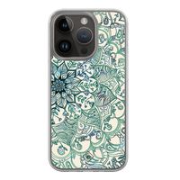 iPhone 13 Pro hybride hoesje - Mandala blauw