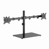 Gembird MS-D2ST-01 Dubbele monitor bureaustandaard (draaien, kantelen, zwenken), 17"-32", tot 9 kg, zwart Gembird MS-D2ST-01 Dubbele monitor bureaustandaard (draaien, kantelen, zwenken), 17"-32", tot 9 kg, zwart