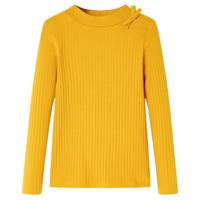 VidaXL Kindershirt met lange mouwen 116 okerkleurig