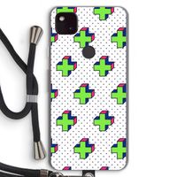 8-bit N°10: Pixel 4a 5G Transparant Hoesje met koord