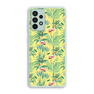 Flamingo party: Samsung Galaxy A52s 5G Transparant Hoesje