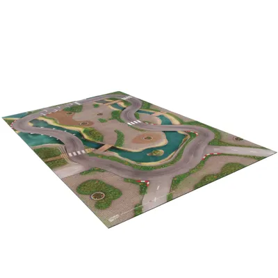 Speelkleed racebaan van Carpeto 120 x 80 cm