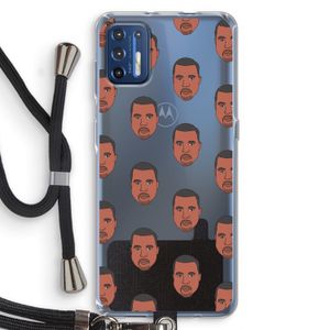 Kanye Call Me?: Motorola Moto G9 Plus Transparant Hoesje met koord