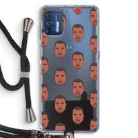 Kanye Call Me?: Motorola Moto G9 Plus Transparant Hoesje met koord