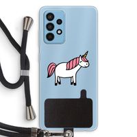Eenhoorn: Samsung Galaxy A52 Transparant Hoesje met koord