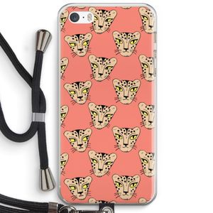 Tijger: iPhone 5 / 5S / SE Transparant Hoesje met koord