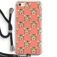 Tijger: iPhone 5 / 5S / SE Transparant Hoesje met koord