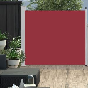 VidaXL Tuinscherm uittrekbaar 170x300 cm rood
