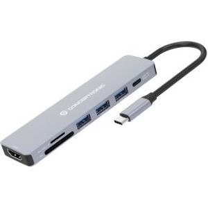 Conceptronic DONN19G notebook dock & poortreplicator Bedraad USB 3.2 Gen 1 (3.1 Gen 1) Type-C Grijs