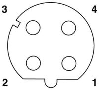 Phoenix Contact 1424326 Sensor/actuator inbouwconnector M12 Aantal polen: 4 Bus, inbouw 1 stuk(s) - thumbnail