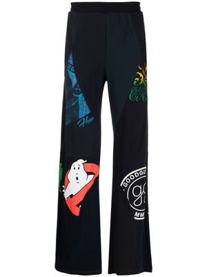 Marine Serre pantalon à imprimé graphique - Noir