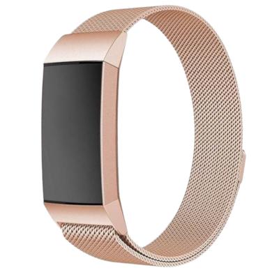 Fitbit Charge 3 & 4 Milanese Band - Rose Goud Fitbit Charge 3 & 4 Milanese Band - Rose Goud