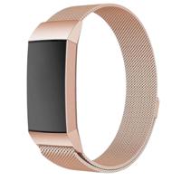 Fitbit Charge 3 & 4 Milanese Band - Rose Goud Fitbit Charge 3 & 4 Milanese Band - Rose Goud