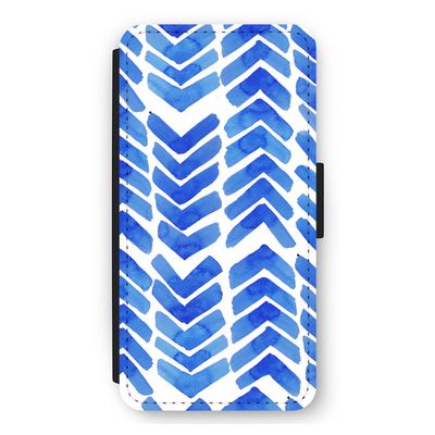 Blauwe pijlen: iPhone 11 Flip Hoesje