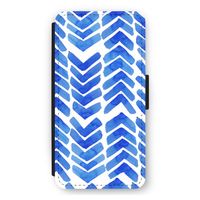 Blauwe pijlen: iPhone 11 Flip Hoesje