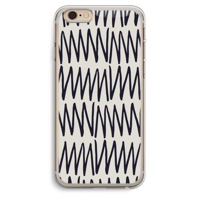 Marrakech Zigzag: iPhone 6 Plus / 6S Plus Transparant Hoesje