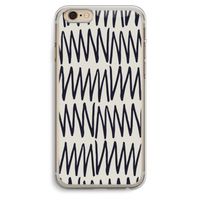 Marrakech Zigzag: iPhone 6 Plus / 6S Plus Transparant Hoesje