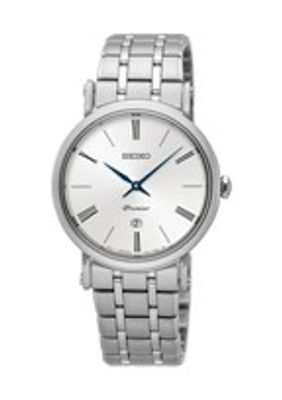 Seiko horlogeband SXB429P1 / 7N89 0AY0 Staal Zilver 16mm