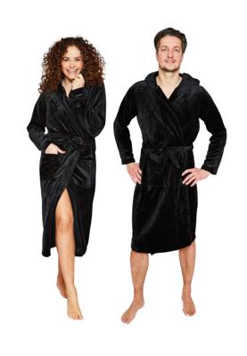 Charlie Choe badjas unisex - zwart-m