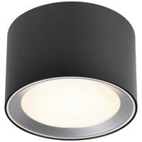 Nordlux Landon LED-plafondlamp voor badkamer LED LED 6.5 W Warmwit Zwart - thumbnail