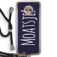 Moatsje!: Motorola Moto G6 Transparant Hoesje met koord Moatsje!: Motorola Moto G6 Transparant Hoesje met koord