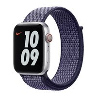 Apple origineel Nike Sport Loop Apple Watch 42mm / 44mm / 45mm / 49mm Purple Pulse - MGQK3ZM/A - thumbnail
