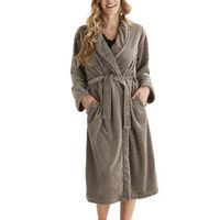 Damella Jaquard Fleece Robe - thumbnail