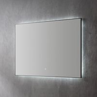 Spiegel Sanilux Decor Met Indirecte LED Verlichting 120x70 cm Mat Zwart Sanilux - thumbnail