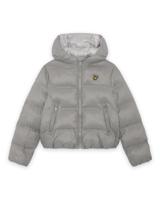 Lyle & Scott winter winterjas jongens - grijs - puffer, cropped