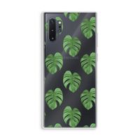 Monstera leaves: Samsung Galaxy Note 10 Plus Transparant Hoesje