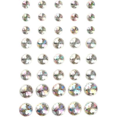 Creativ Company Strasstenen, afm 6+8+10 mm, kristal, 40 stuk/ 1 doos