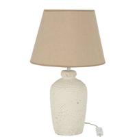 Lamp | Cement | Beige | 28x28x (h)48 Cm