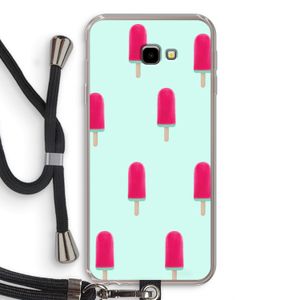 Waterijsje: Samsung Galaxy J4 Plus Transparant Hoesje met koord