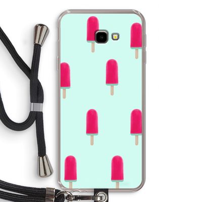 Waterijsje: Samsung Galaxy J4 Plus Transparant Hoesje met koord