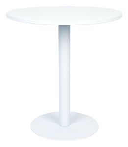 Zuiver Ronde Tuintafel 'Metsu' Staal, 70cm, kleur Wit