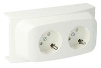 Enzo K40 contactdoos 2v ra wit