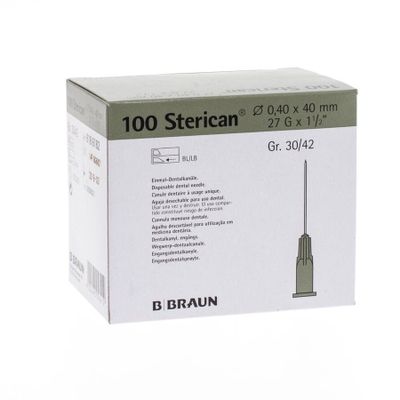 Sterican Naald 27g 1/2 0,4x40mm