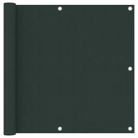 VidaXL Balkonscherm 90x400 cm oxford stof donkergroen