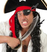 Piraten Zwaard Met Ooglapje