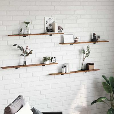 Boekenplank Bord 4 pcs Bruin 100 x 40 x 1.5cm Spaanplaat