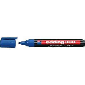 Edding edding 300 4-300003 Permanent marker Donkerblauw Watervast: Ja