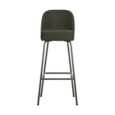 BePureHome Vogue barkruk H80 geweven stof warm groen