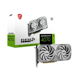 MSI Nvidia GeForce RTX 4070 Videokaart VENTUS 2X WHITE OC 12 GB GDDR6X-RAM HDMI, DisplayPort NVIDIA G-Sync , Overclocked