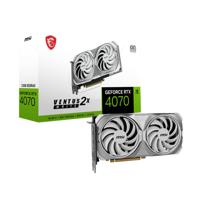 MSI Nvidia GeForce RTX 4070 Videokaart VENTUS 2X WHITE OC 12 GB GDDR6X-RAM HDMI, DisplayPort NVIDIA G-Sync , Overclocked - thumbnail