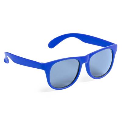 Party zonnebril - blauw - kunststof - UV400 - verkleedbril voor volwassenen