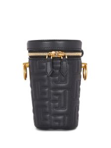 Balmain sac minaudière 1945 en cuir matelassé - Noir