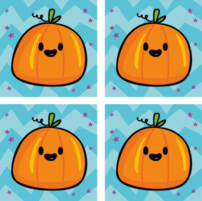 Pompoen halloween drankje onderzetter