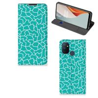 OnePlus Nord N100 | Bookcase | Cracks Blue
