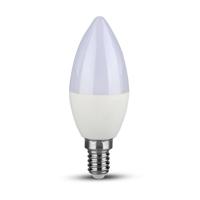 V-TAC VT-293D LED Lampen - Kaars - E14 - Samsung - IP20 - Wit - 5,5 Watt - 470 Lumen - 6400K - 5 Jaar - thumbnail