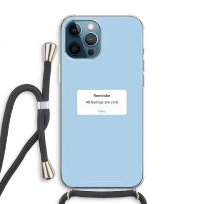 Reminder: iPhone 12 Pro Max Transparant Hoesje met koord